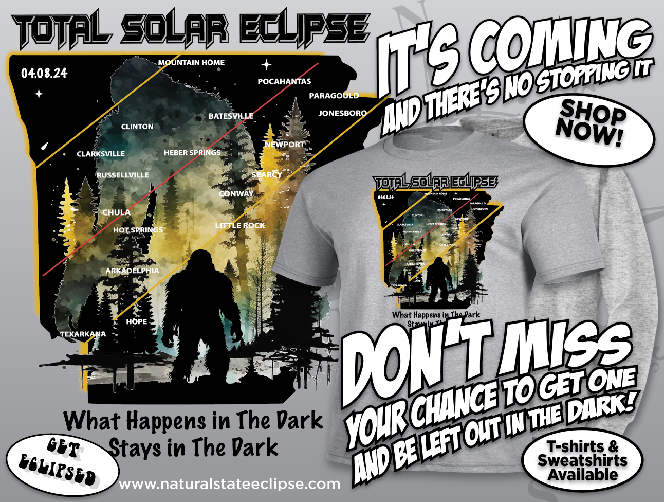 Natural State Eclipse Tees